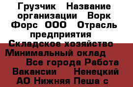 Грузчик › Название организации ­ Ворк Форс, ООО › Отрасль предприятия ­ Складское хозяйство › Минимальный оклад ­ 23 000 - Все города Работа » Вакансии   . Ненецкий АО,Нижняя Пеша с.